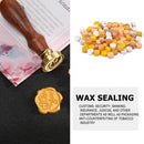 100pcs Retro Fire Painting Pill Octagon Sealing Wax Grain Stamping Envelope