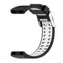 Silicone Watch Band for Polar V800 Replacement Wrist Strap (Black White) Newly