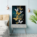 11CT Full Embroidery DIY Butterflies Stamped Cross Stitch Art Needlework Ki