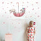 Cute Grey Bunny Ballet Rabbit Wall Stickers For Kids Nursery Room W9S8 Baby U9Y1