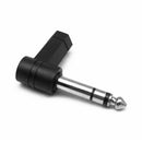 6.35mm Male to 3.5mm Female Right Angle Stereo Audio Adapter 90 Degree Connector