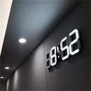 Large LED Digital Wall Clock Alarm Hanging Clock For Home Snooze Watch USB LED