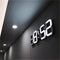 Large LED Digital Wall Clock Alarm Hanging Clock For Home Snooze Watch USB LED