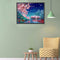 Night Peach Tree Oil Paint By Numbers Kits DIY Handpainted Canvas Picture