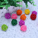 20pcs Bird Chewing Rattan Ball Parrot Funny Toys Pet Supplies Cage Decor
