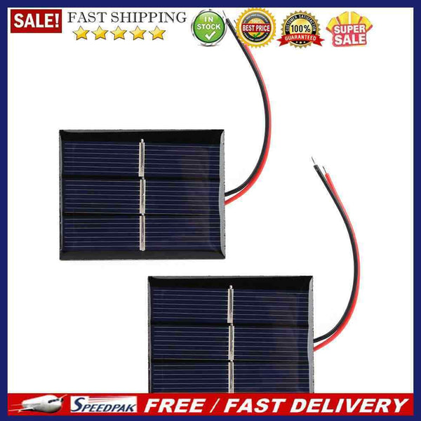 0.4W 1.5V Polysilicon Solar Epoxy Panel Module Light Cell Battery Charger T
