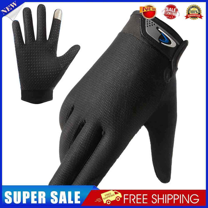 #A Anti Slip Men Gloves Universal Summer UV Protection Touch Screen Sports Glove