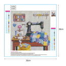 5D DIY Full Drill Diamond Painting Sewing Machine Cross Stitch Embroidery Newly