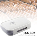 Egg Storage Box Drawer Type Egg Tray Container with Date Reminder (White) Newly