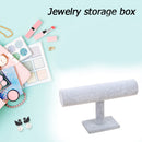Portable Velvet Bracelet Bangle T-Bar Rack Watch Jewelry Organizer Display Stand