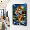 Full Round Drill DIY Diamond Painting 5D Rhinestone Butterfly Tiger Drawing Kit