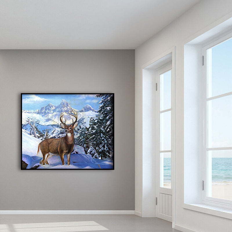 Deer 5D DIY Full Round Drill Diamond Painting Women Manual Mosaic Kits for Decor