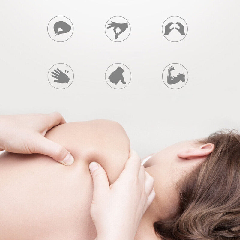 Portable Neck Cervical Massage Mini Electric Meridian Patch Muscle Pain Relief