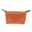 Women Zipper Ingot Shape Dumpling Handbag Cosmetic Bag Makeup Tote(Orange)
