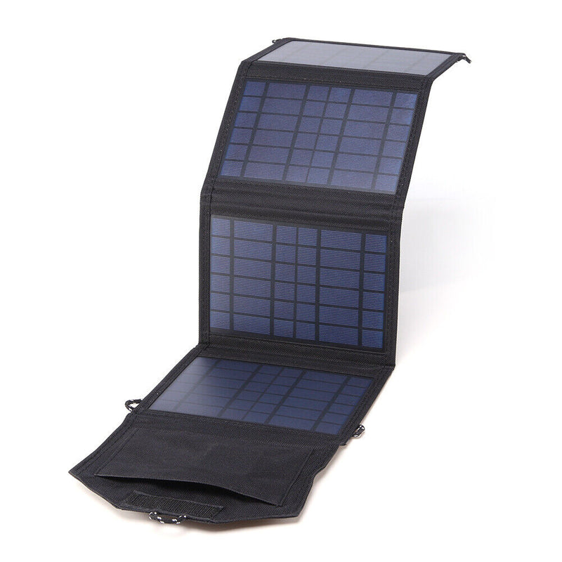 Dual USB Portable Solar Folding Camping Accessories Emergency Charging Pane