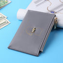 Women PU Leather Mini Credit Card ID Card Multi-slot Card Holder Fashion Wall