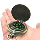 Portable Metal Retro Pocket Watch Compass Zinc Alloy Flip Navigation Compas