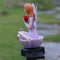 Solar Flower Fairy Light Outdoor Lawn Stakes Lamps Garden Decor (Purple)
