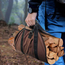 Firewood Log Carrier Bags Heavy Duty Waxed Canvas Logs Tote Bags for Indoor Tool
