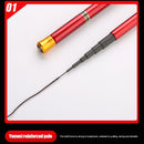 Telescopic Spinning Fishing Rod Carbon Ultra Hard Stream Hand Pole (1.8m)