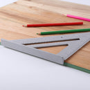 7 inch Triangle Ruler Angle Protractor for Building Framing Tools (Grey) Newly