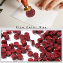 100pcs Octagon Red Seal Wax Beads Stamp Beaded for Letter (Sauce Red) Newly