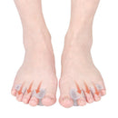 1 Pair Toe Separator Bunion Hallux Valgus Orthosis Overlapping Correctors
