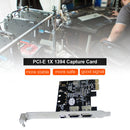 Desktop Computer PCI-E 1X 1394 DV Video Capture Card PC 6 Pin to 4 Pin Adapter