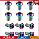 12pcs M5x10mm Disk Brake Rotor Bolts MTB Bike Brake Disc Screw (Multicolor)