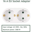 German Converter 1 to 2 Way European Conversion Plug Socket Adapter EU Standard