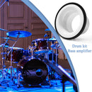 Drum Bottom Microphone Loudspeaker Bass Voice Amplifier Percussion (White) Newly