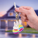 5pcs Diamond Painting DIY Full Special Shaped Easter Keychains Kit (YSK76) Newly