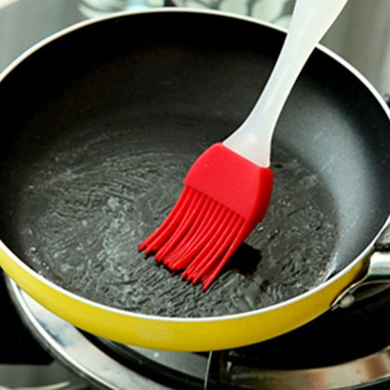 Silicone Cake Oil Brush BBQ Butter Tool Heat Resistant Kitchenware(Red)