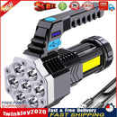 7LED+COB Portable Flashlight USB Rechargeable Camping Torch Searchlight Newly