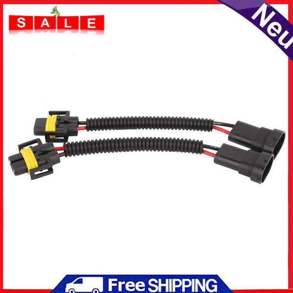 2pcs H11 H9 H8 Extension Wiring Harness Sockets Wires for Headlights Fog Lights