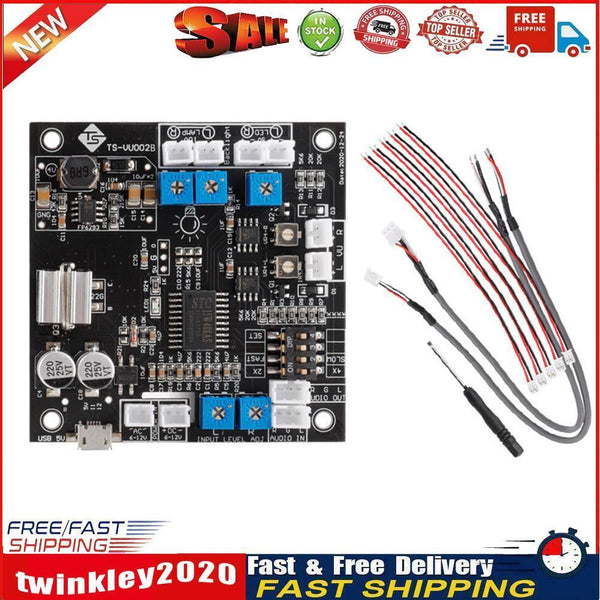 TS-VU002B Stereo Audio Amplifier Driver Board Adjustable DB VU Level Meter Newly