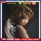 Hand Painted Oil Paint by Numbers DIY Little Angel Drawing Wall Decoration