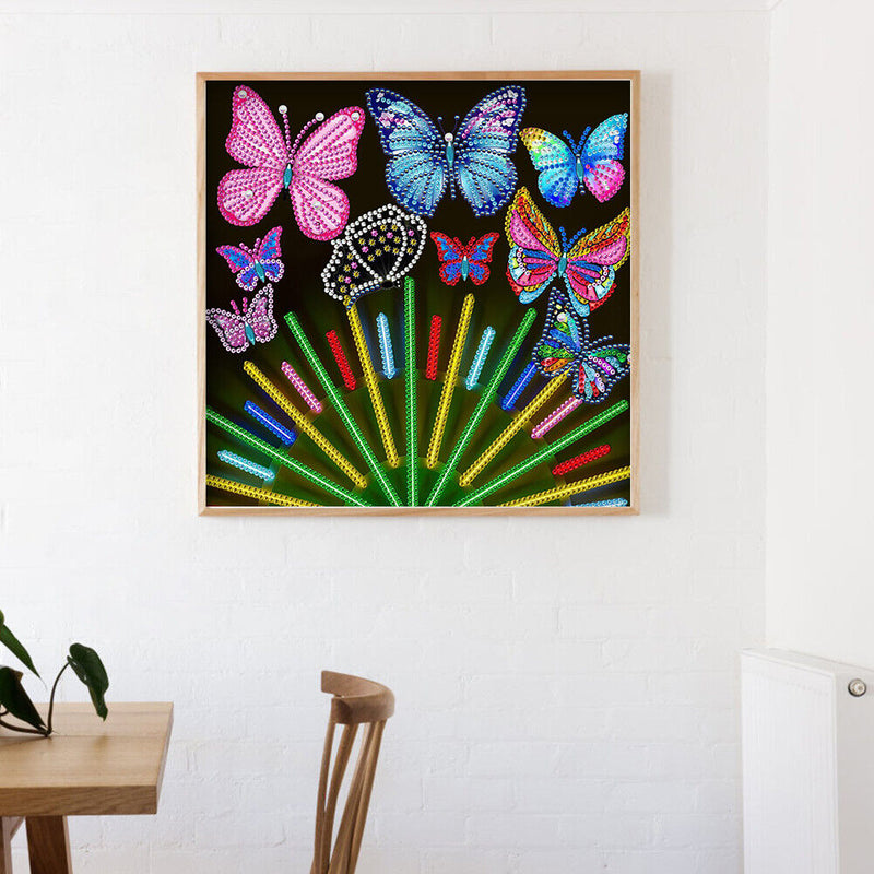 Diamond Painting Partial Special Drill Flower Glasses Picture of Rhinestone