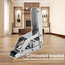 4pcs Folding Door/Shelf Hinge Invisible Furniture Bracket Table Holder
