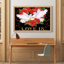 5D Full Round Drill Diamond Painting DIY Peace Dove Picture Rhinestones Craft