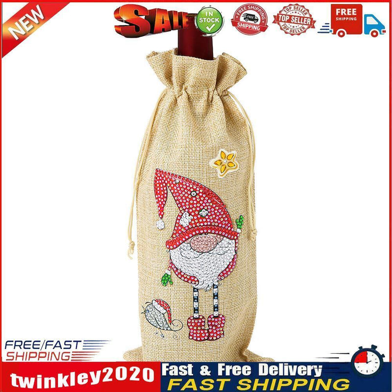 Diamond Painting Wine Bag 5D DIY Mosaic Special Drill Bottle Bag (TB021) Newly