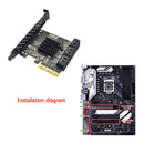 6-Port SATA III PCIe Expansion Card 6Gbps SATA to PCI-e 1X Controller w/ Bracket