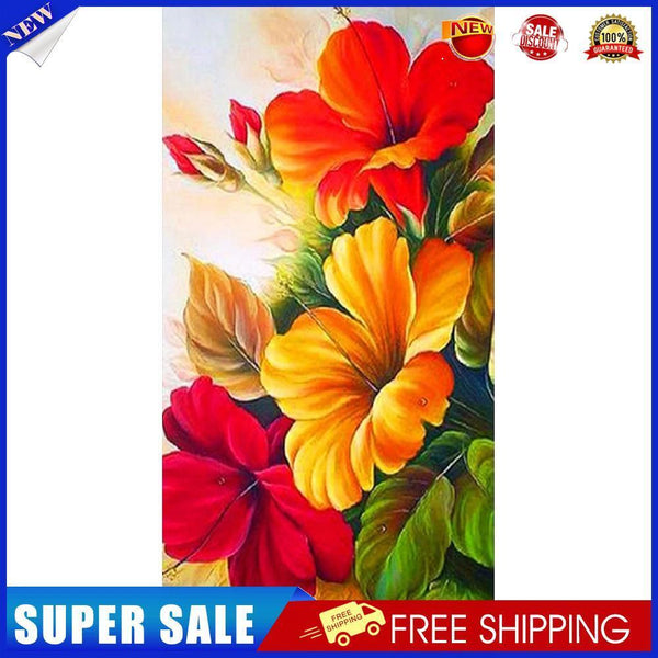 Flower Oil Paint By Numbers Kits Canvas Picture DIY Wall Art Craft Coloring