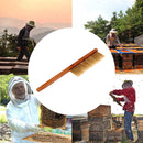 Beekeeping Tools Yellow Wood Bee Sweep Brush Pig's Bristles Bee Brushes Newly