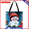 Motingdi Snowman Shopping Bag, Printed, Casual, Large Capacity, 40x