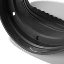 2pcs 6.5in Waterproof Car Speaker Covers Soft Silicone Horn Spacer (Black) Newly