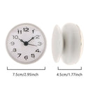 Waterproof Bathroom Mini Anti-Fog Watch Suction Cup Wall Clock Sucker