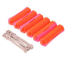 6pcs Perm Bar Rubber Band Hair Curler Hairdressing Tool(Random Color/10