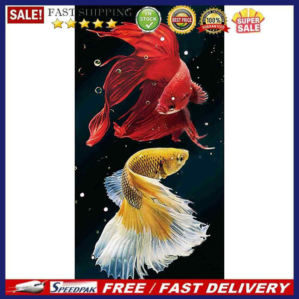 Two Fish Oil Paint By Numbers DIY Canvas Wall Art Picture Craft Home Decoration