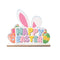 DIY Crafts Easter Rabbit Desk Decorations Wooden Ornaments Happy Easter